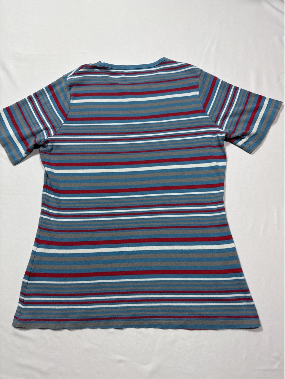 Duluth Trading Co. Medium Striped Cotton T-Shirt - Colorful, - Picture 5 of 5
